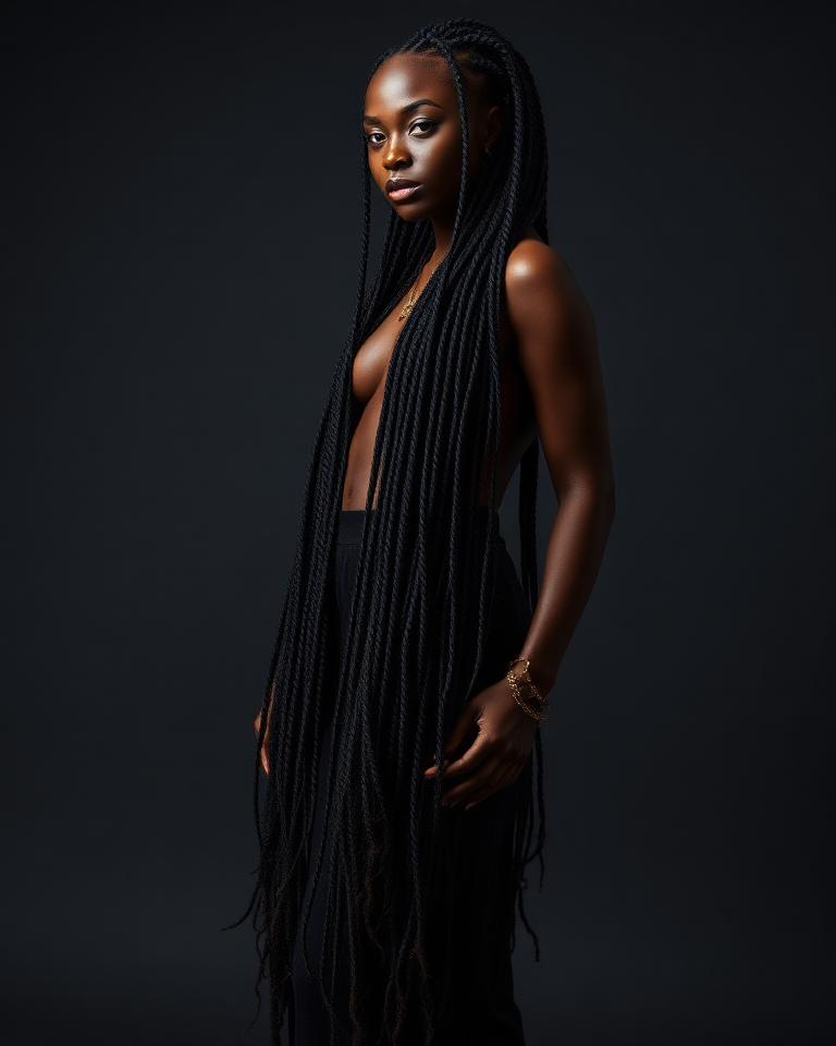 Boho Braids — Waist-Length hairstyle